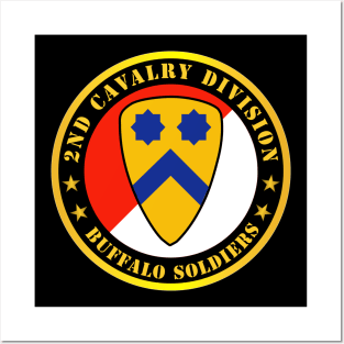 2nd Cavalry Division - Buffalo Soldiers Posters and Art